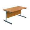 FIRST RECT DESK 1600 NOVA OAK/SLV