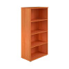 First 4 Shelf Wooden Bookcase 800x450x1600mm Beech KF803683
