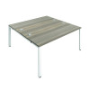 JEMINI 2P BENCH DESK 1400X1600 G/OAK