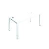 JEMINI 1P BENCH DESK 1600X800 WHITE