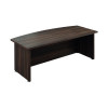 AVIOR BOW FRONT EXEC DESK DK/WALNUT