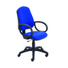 Jemini Teme Medium Back Chair with Fixed Arms 640x640x1010-1140mm Royal Blue KF822745
