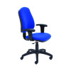 Jemini Teme Medium Back Chair with Adjustable Arms 640x640x1010-1140mm Royal Blue KF822769