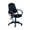 Jemini Intro High Back Posture Chair with Fixed Arms 640x640x990-1160mm Black KF822776