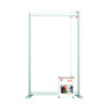 Nobo Modular Desk Divider Screen Extension Acrylic 600x50x1000mm Clear KF90380