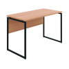 Jemini Soho Square Leg Desk 1200x600x770mm Beech/Black Leg KF90489