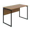 Jemini Soho Square Leg Desk 1200x600x770mm Oak/Black Leg KF90490