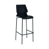 Jemini Uni High Stool 510x595x1115mm Black/Grey KF90520