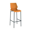 Jemini Uni High Stool 510x595x1115mm Yellow/Grey KF90523