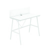 Jemini Soho Desk with Backboard 1000x540x1250mm White/White KF90776