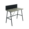 Jemini Soho Desk with Backboard 1000x540x1250mm Grey Oak/Black KF90779