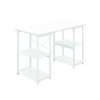 Jemini Soho Desk 4 Straight Shelves 1200x600x770mm White/White KF90784