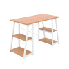 Jemini Soho Desk 4 Angled Shelves 1300x600x770mm Beech/White KF90789