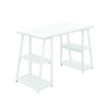 Jemini Soho Desk 4 Angled Shelves 1300x600x770mm White/White KF90792