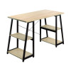 Jemini Soho Computer Desk 4 Shelves A-Frame 1300mm Oak/Brown KF90848