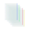 Coloured Edge Punched Pockets A4 (Pack of 100) 9410410