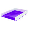 Leitz WOW Letter Tray Dual Colour White/Purple 53611062