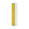 THREE COMPARTMENT LOCKER 300 YELLOW
