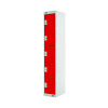 FIVE COMPARTMENT LOCKER 300 RED