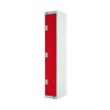 Three Compartment Locker 300x450x1800mm Red Door MC00053