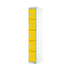 FIVE COMPARTMENT LOCKER 450 YELLOW
