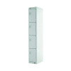 Four Compartment Express Standard Locker 300x300x1800mm Light Grey Door MC00146