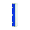Three Compartment Express Standard Locker 300x450x1800mm Blue Door MC00157