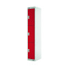 Three Compartment Express Standard Locker 300x450x1800mm Red Door MC00159