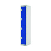 Four Compartment Express Standard Locker 300x450x1800mm Blue Door MC00160