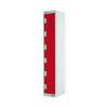Six Compartment Express Standard Locker 300x450x1800mm Red Door MC00165