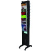 Fast Paper 16 Compartment Mobile Literature Display Black F276N01