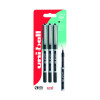 Uni-Ball Eye Micro UB-150 Rollerball Blister Pack Fine Black 238212075