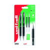 Uni-Ball 207 Gel RT Rollerball Twin Pack Plus 2 Refill Black 238212445