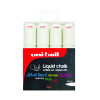 Uniball PWE-8K Chalk Marker Chisel Broad White (Pack of 4) 153494344