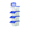BARTON MF STORAGE BINS BLU LIDS PK4