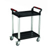 BARTON 2 SHELF STD PLASTIC TROLLEY