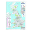 Map Marketing UK Postcode Areas Laminated Map BIPA