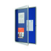 Nobo Premium Plus Felt Lockable Notice Board 9xA4 1902556