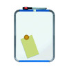 Nobo Mini Magnetic Whiteboard Slim Frame 220x280mm Silver Trim QB05142ASTD