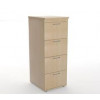 Filing cabinet (4 foil wrapped, full extension file drawers, suitable for A4 or foolscap files, central locki