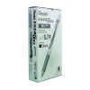 PENTEL RETRACT METAL TIP BLACK PK12