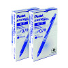 Pentel Energel XM Retractable Liquid Gel Pen Blue Pack of 12 2For1