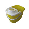 Plastic Mop Bucket c/w Cone Wringer Yellow 15 Lt per Each