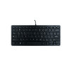 R-GO Compact Ergonomic Keyboard Wired Black RGOECUKBL