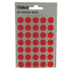 BLICK COLOURED LBLS 13MM RED PK2800