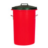 BIN/LID/HANDLES 85 LITRE RED 311969