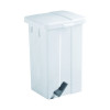 Pedal Bin 50 Litre White (W325 x D245 x H570mm, shock resistant plastic) 312252