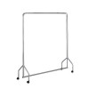 SILVER GARMENT HANGING RAIL