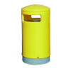 OUTDOOR HOODED TOP BIN 75L YELLOW