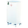 Fire Retardant Sack Holder 64 Litre White Semi-Mobile 330328